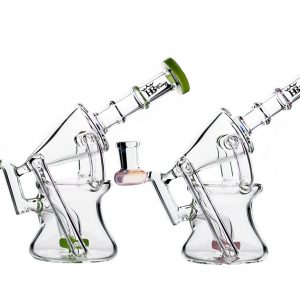 45 degree hold recycler glass water pipes kj30.4