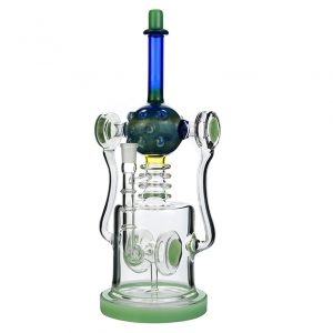 big base recycler bongs with smoked silver colors kr294