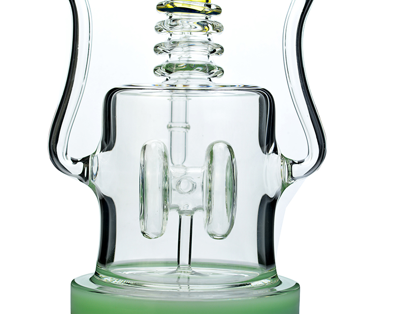big base recycler bongs with smoked silver colors kr294.2