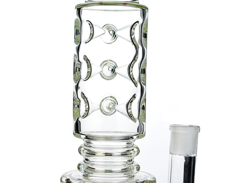 classcial lookah design bongs with many ice angles k42.2