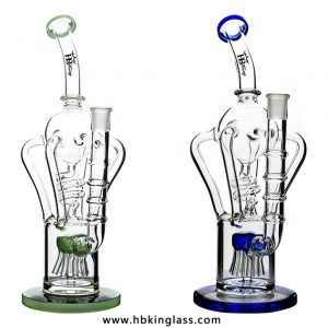 KR290-1 Lookah Design Spring Perc Recycler Bongs 1