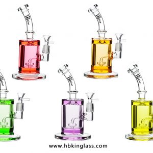 mini straight oil dab rig pipes with showerhead perc kq29.3