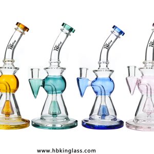 kr103 hbking vase design colorful small oil rig bongs kr103