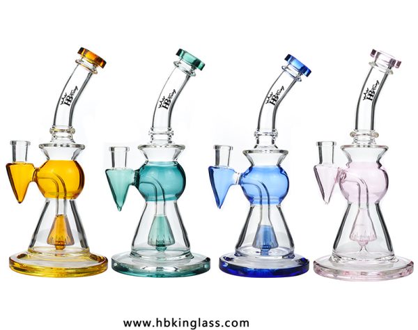 kr103 hbking vase design colorful small oil rig bongs kr103