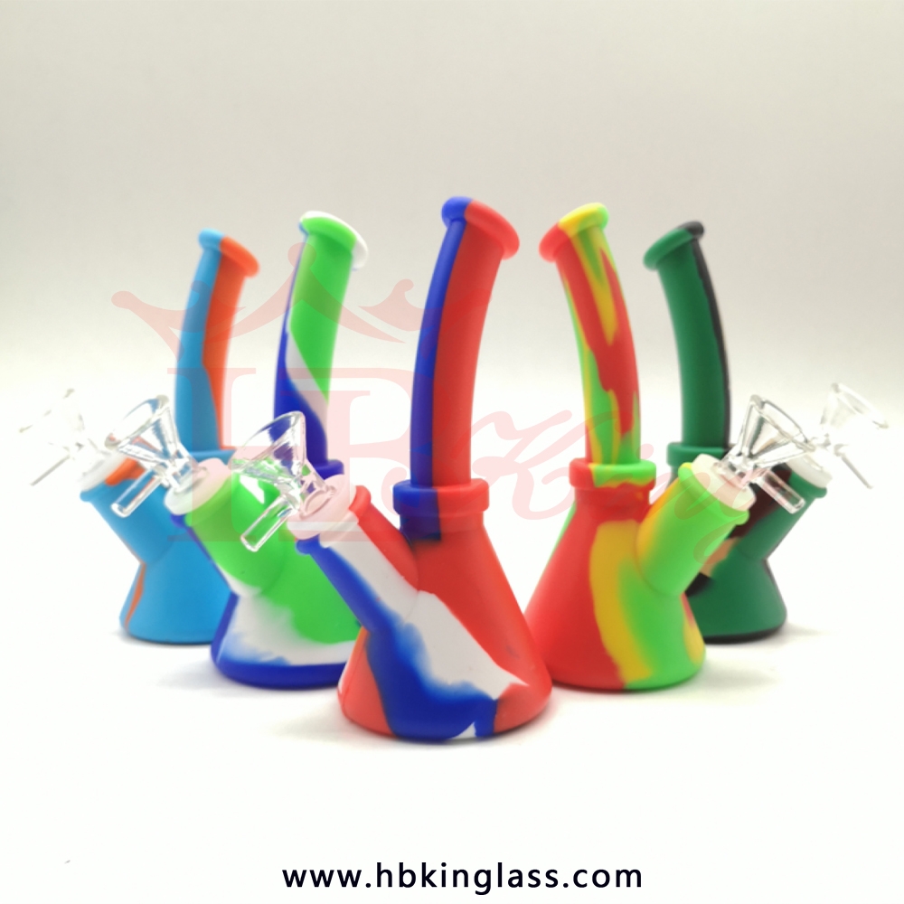 HB58 Curved Bongs Silicon Bongs