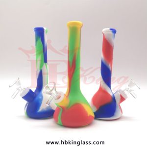 HB65 Silicon Bongs Beaker Water Pipe