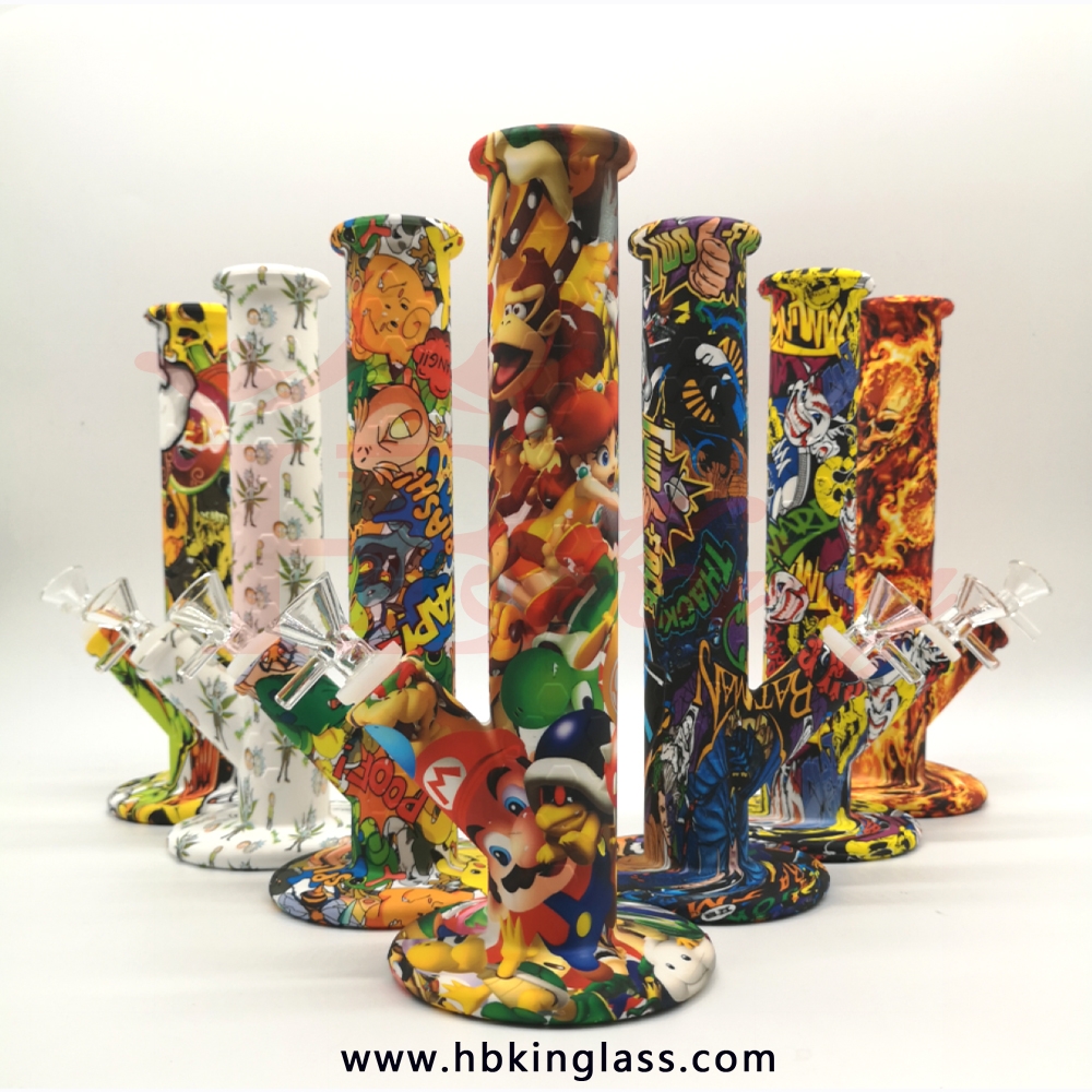 HB67 Cartoon Bongs Silicon Hookah