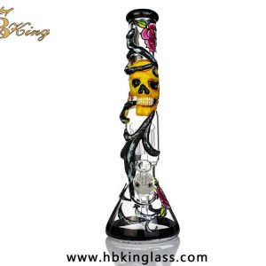 HP1 16in 3D Skull Head Draw Smoking Water Pipes