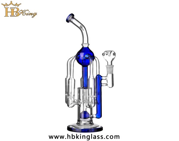 KC47 11.8-inch With Honeycomb Percolator Recycler Bong - Image 2