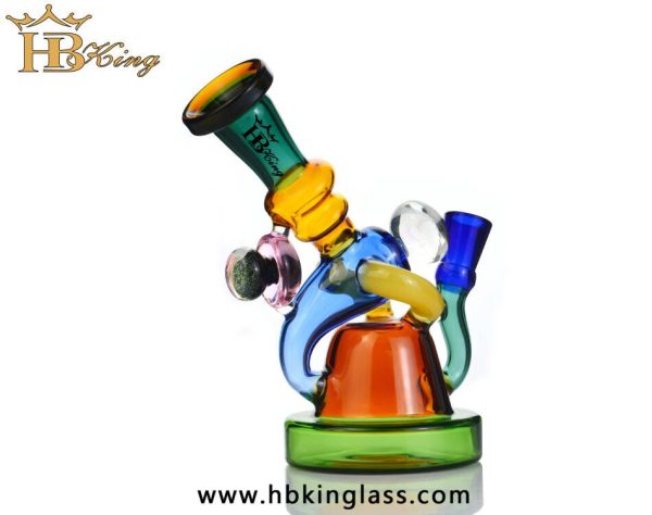 coloful recycler glass bongs