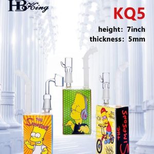 KQ5 Popular Mini Glass Bongs Simpsons Bongs