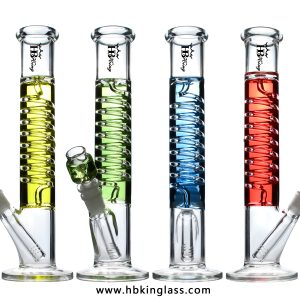 KQ55 Glass Bongs Annular Rising Tube Dab Rigs Oil Bongs