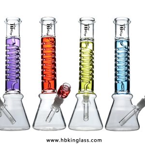 KQ56 Glass Bongs Annular Rising Tube Dab Rigs Oil Bongs