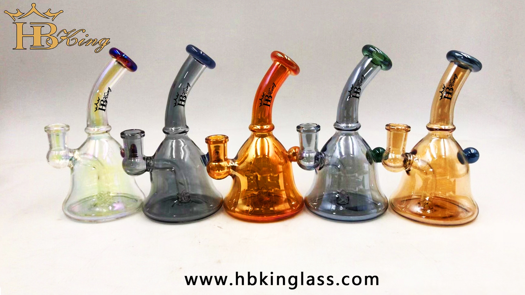 KR159-1 Beaker Bongs Electroplating Glass Pipes