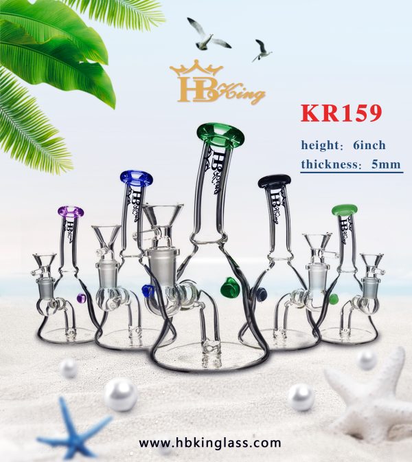 KR159-1 Electroplate Color Dab Rig Mini Bong 1