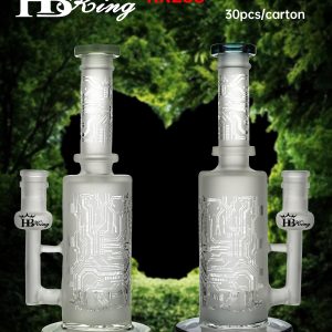 KR238 Translucent Technological Glass Bongs