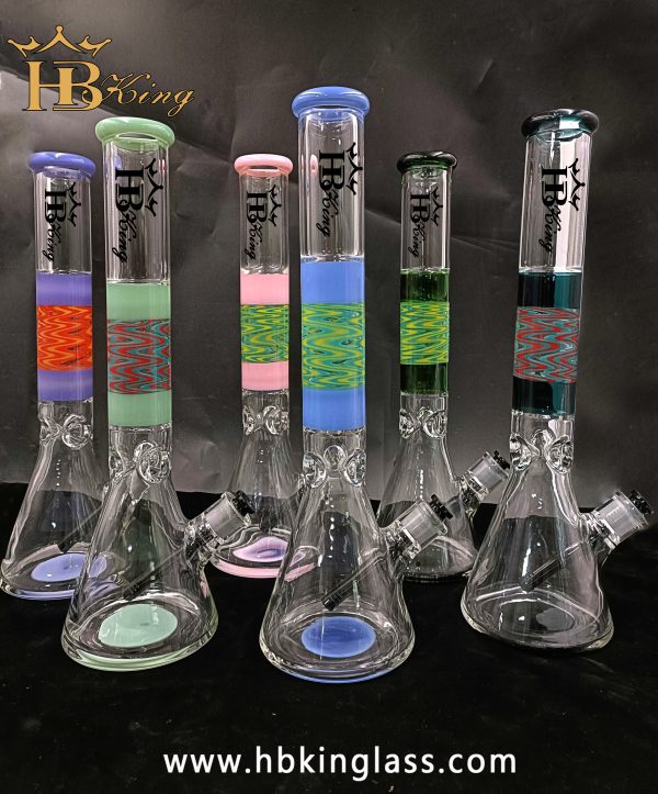 KR258 Decorative Pattern Beaker Bongs