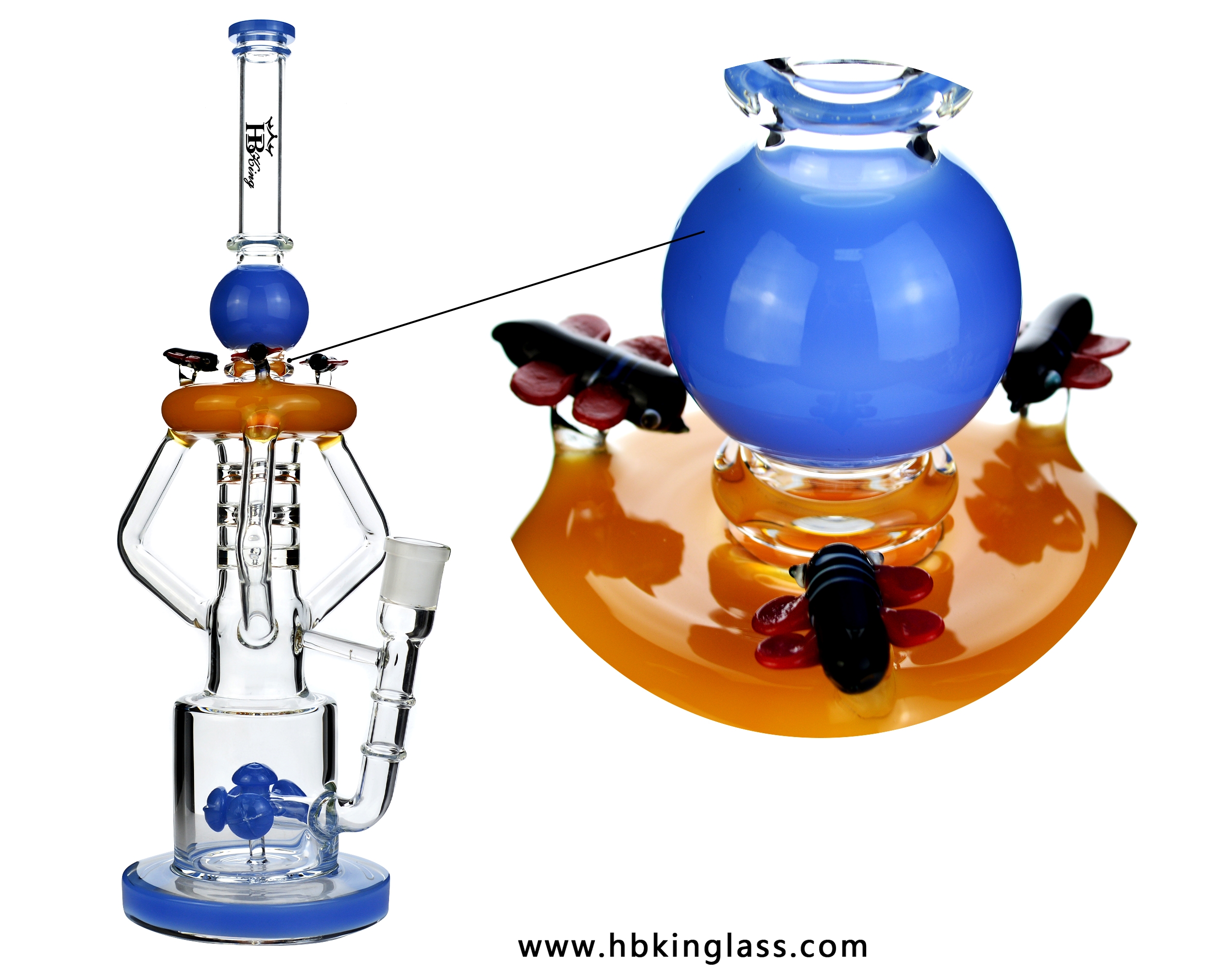 KR295 Eiffel Tower Glass Bongs