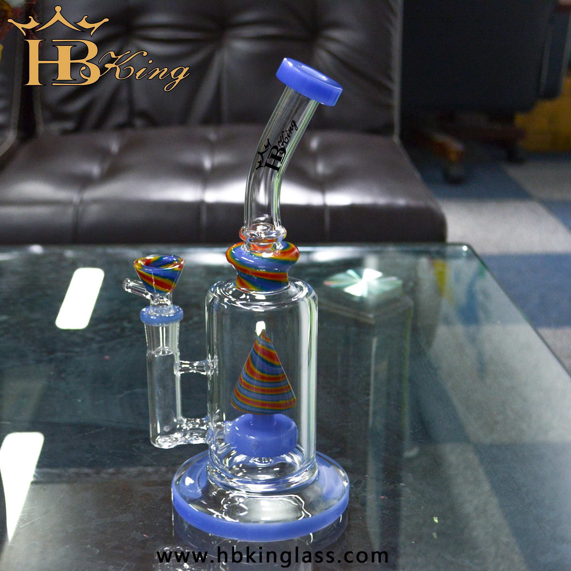K68 Hbking Swiss Faberge Egg Bongs With Circ Perc Shower Head 4 KR301 Christmas Bongs Popular Bongs