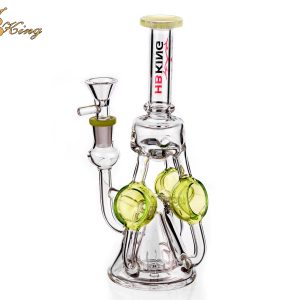 K828 8.5-inch Eiffel Tower Clear Recycler Bong