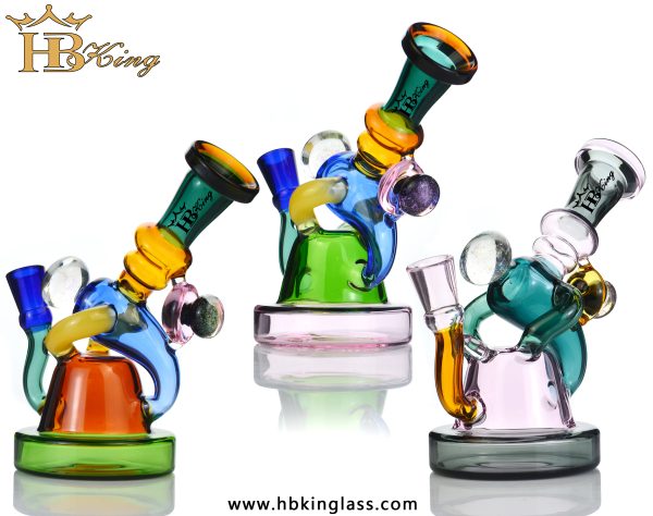 coloful recycler glass bongs