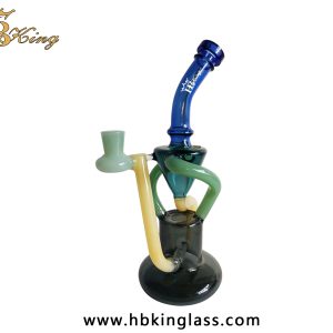 KT75 10 inch Tube recycler glass smoking pipes