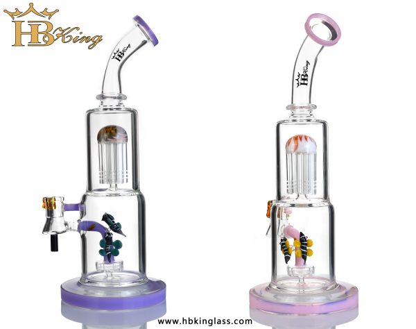 KR315 Straight Bong with Double Showerhead Perc 2