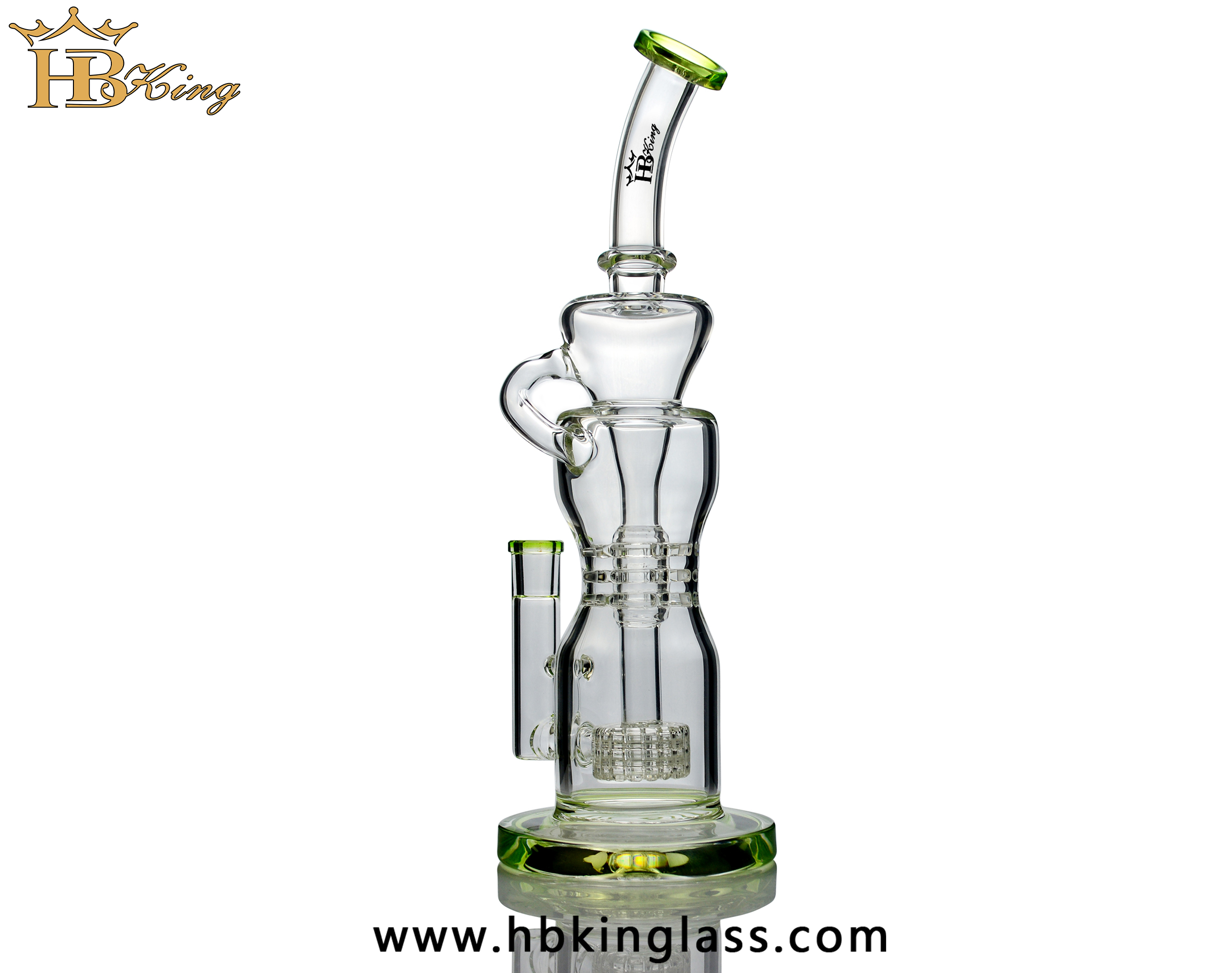 big size recycler glass water pipe