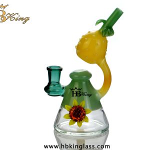 KP32 8-inch Sunflowers And Pineapple Smoking Bong 1
