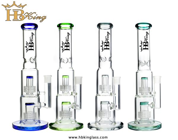 KR281 14.5-inch Dual Matrix Fat Can Water Bong 3