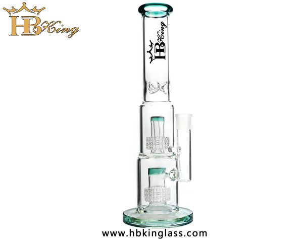 KR281 14.5-inch Dual Matrix Fat Can Water Bong 1