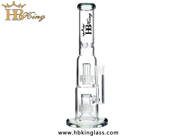 KR281 14.5-inch Dual Matrix Fat Can Water Bong 2