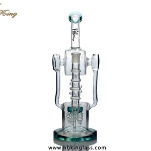 KR305 14inch spiral recycler glass water pipe