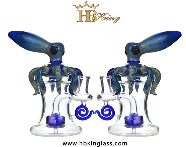 KR326 7-inch Octopus Shape Glass Water Pipe 3