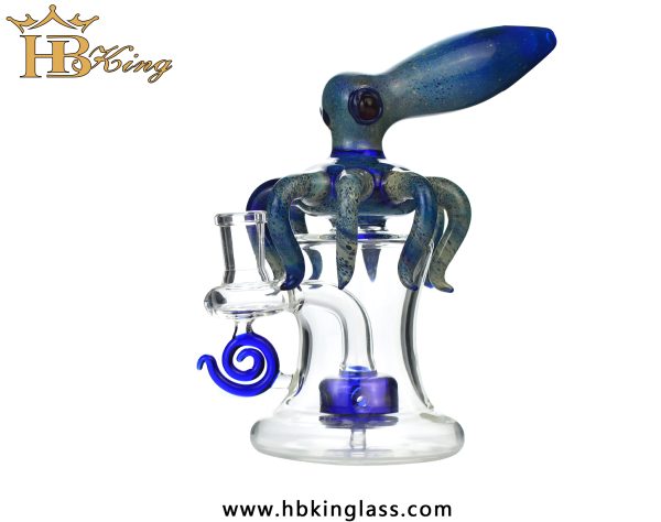 KR326 7-inch Octopus Shape Glass Water Pipe 2