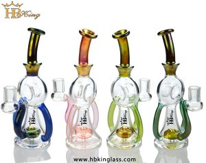 KR360 8-inch Electroplate Color Recycler Bong 4