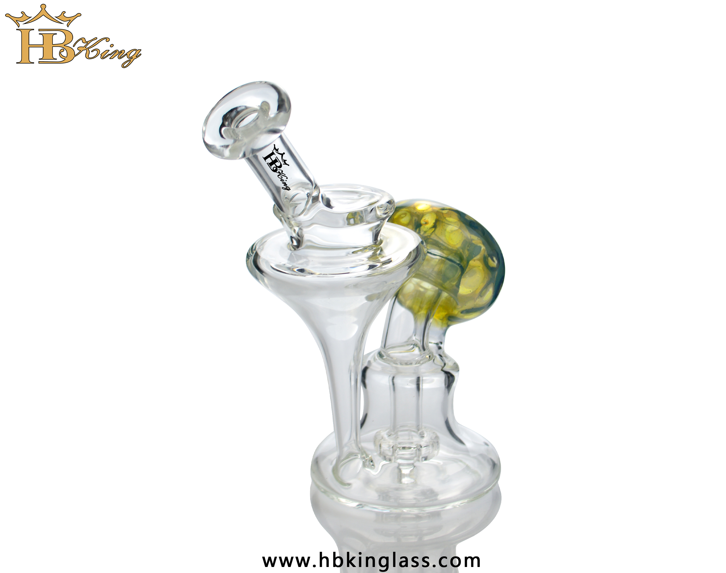 6inch small size donut recycler bong