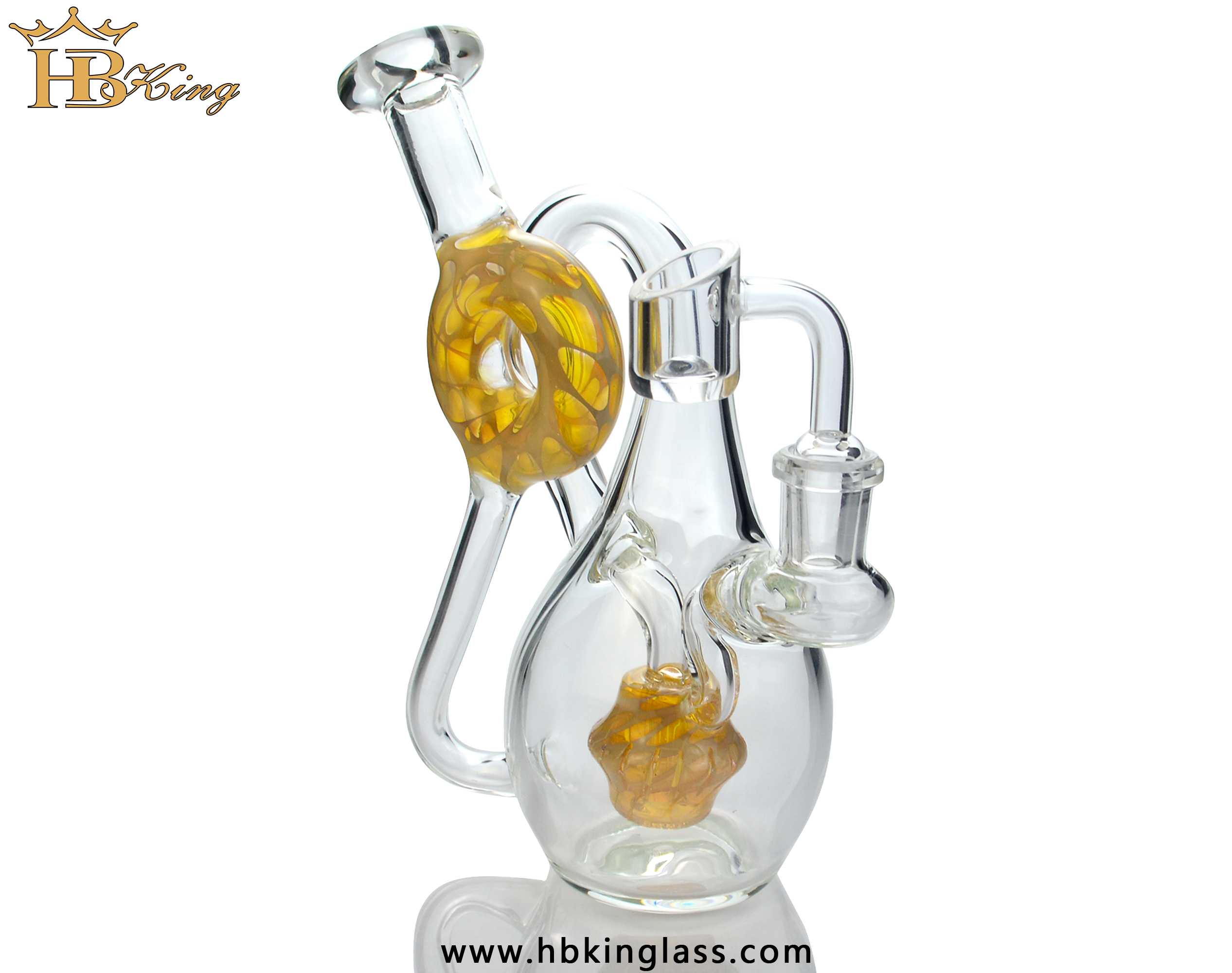 Twisted Donut Recycler Bong