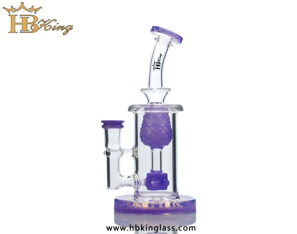 KR365 Colored Base Straight Tube Dab Rig Bong 2