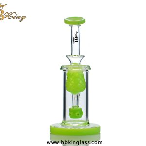 KR365 Colored Base Straight Tube Dab Rig Bong 1