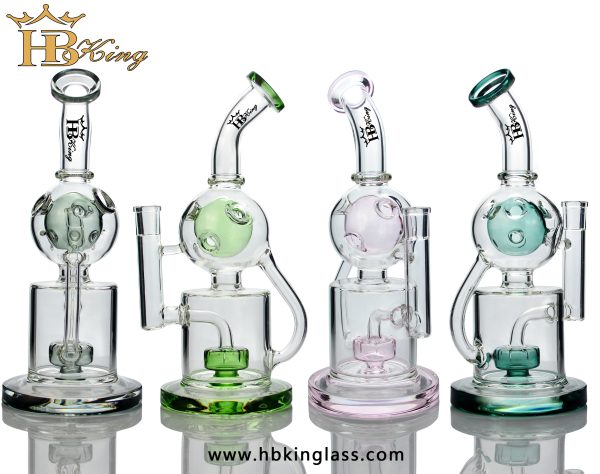 KR380 Inner Ball Recyler Glass Smoking Water Pipe 3