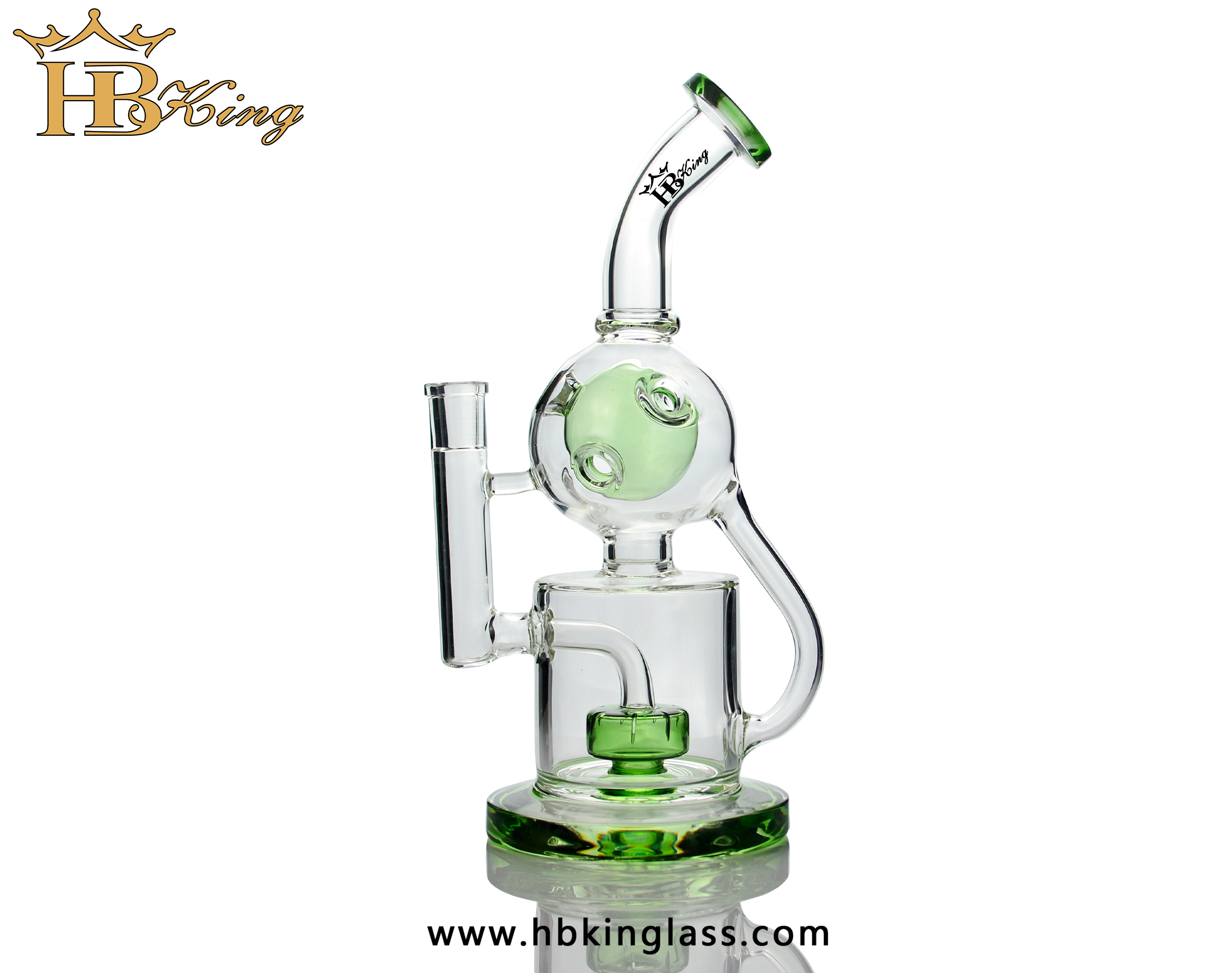 KR380 Inner Ball Recyler Glass Smoking Water Pipe 1