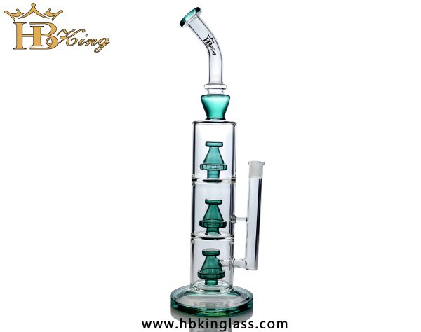 KR381 Christmas tree percolator heave straight bong 2