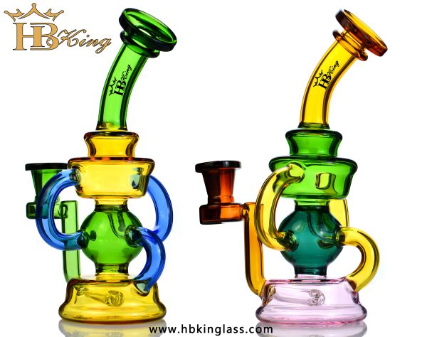 KT59 8.5-Inch Assort Color Heady Recycler Bong 3