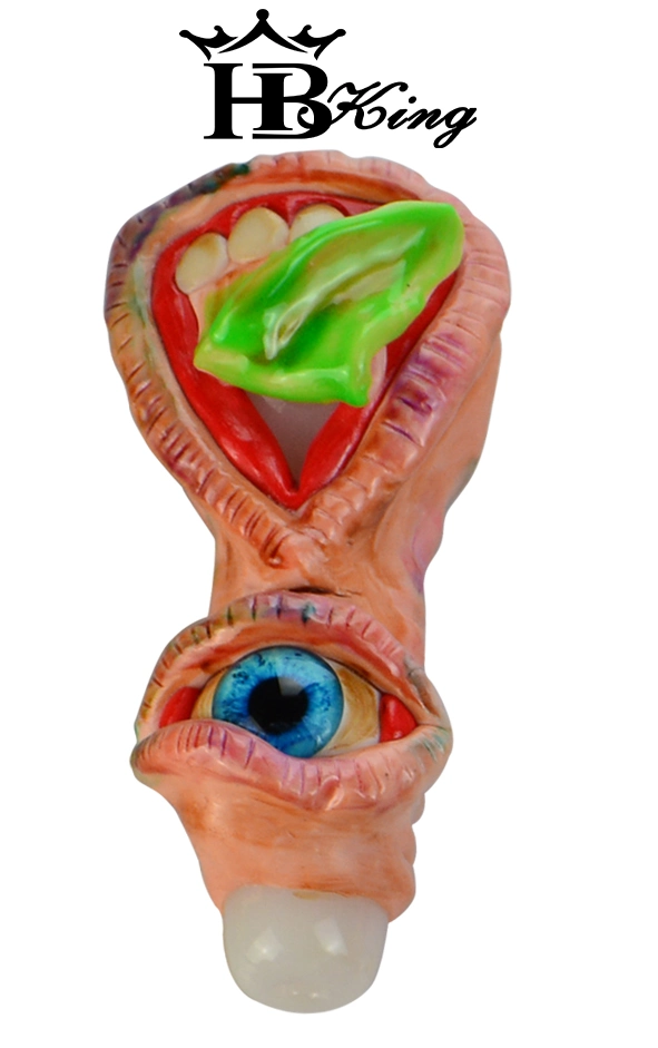 KQ41-KQ54 New Design 3D Monster Eye Painting Hand Pipe 43