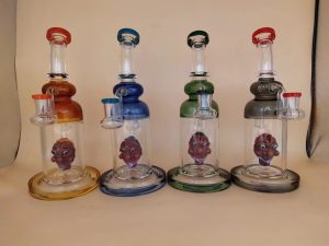 HBKing KD76 high-quality skull perc glass bong