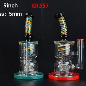 Vibrant KR337 Dab Rig Bongs: Elevate Your Smoking Experience with Colorful Glass Artistry