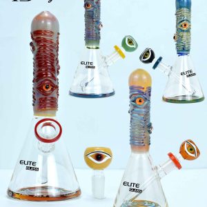 Colorful eyes Beaker Bongs factory KD83 – Crafted by Hbking