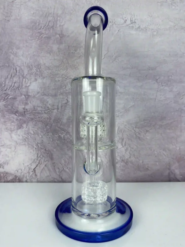 Double Matrix Perc Bong front view 2