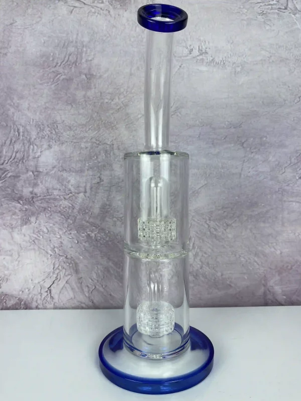 Double Matrix Perc Bong front view